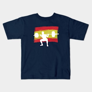 Spanish Squats - Powerlifting Kids T-Shirt